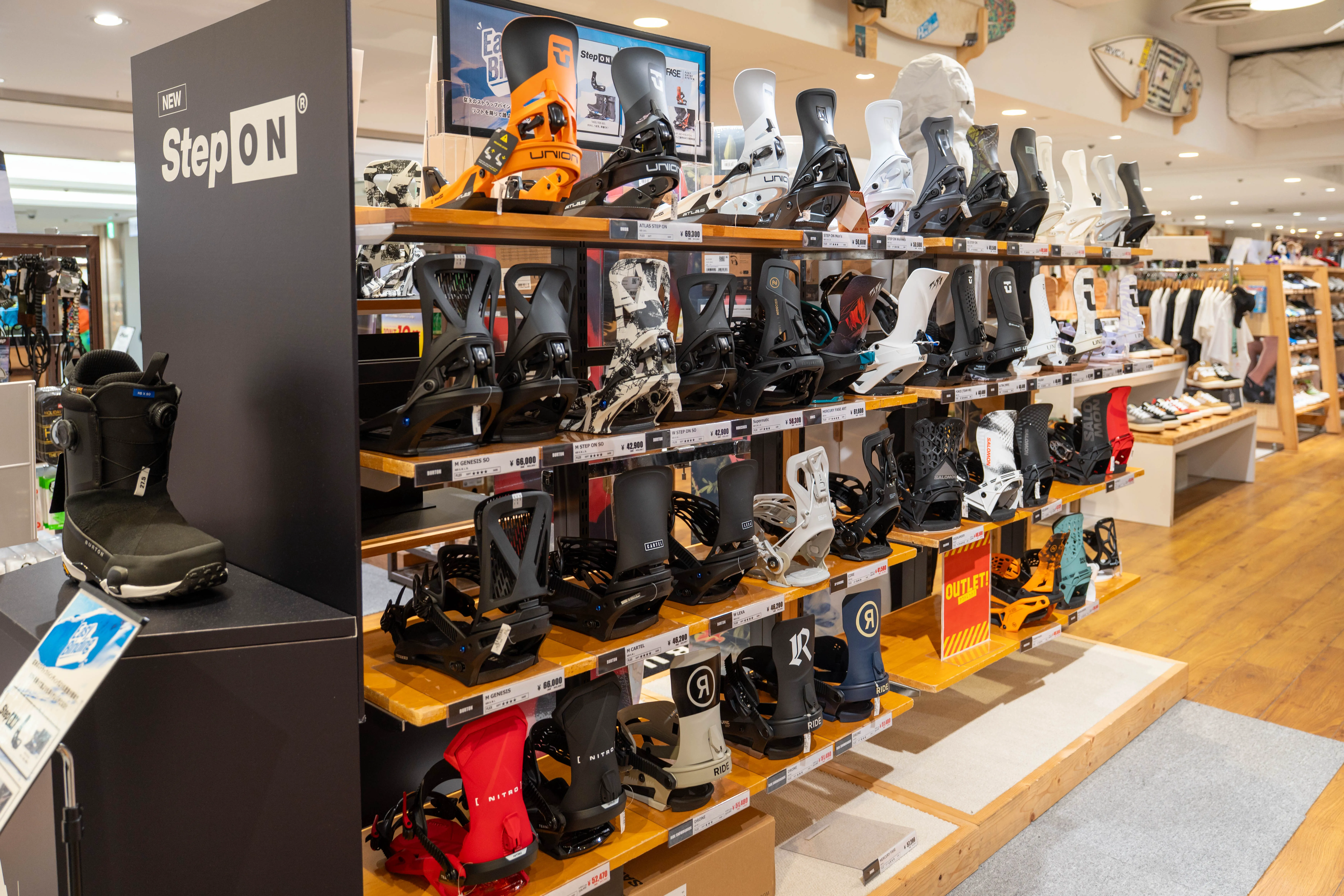 スノーボードバインディング、UNION,NITRO,BURTON,NIDECER,JONES,SP BINDING,NITRO,RIDE,FLUX,SALOMON