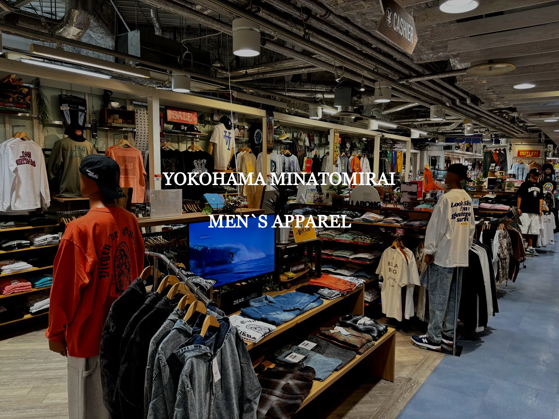 横浜みなとみらい店　メンズアパレル
